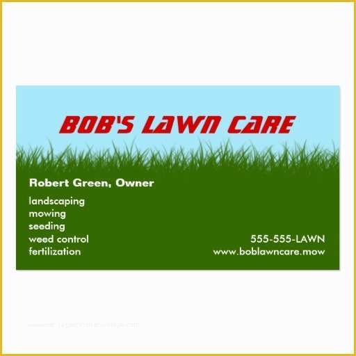 Lawn Care Business Card Templates Free Of Lawn Care Green Grass 