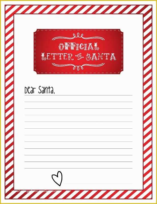 Letter To Santa Template Free Printable Of Top 15 Best Blank Letters To 