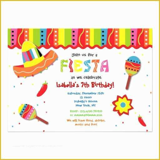 Mexican Fiesta Invitation Templates Free Of Mexican Fiesta Birthday 