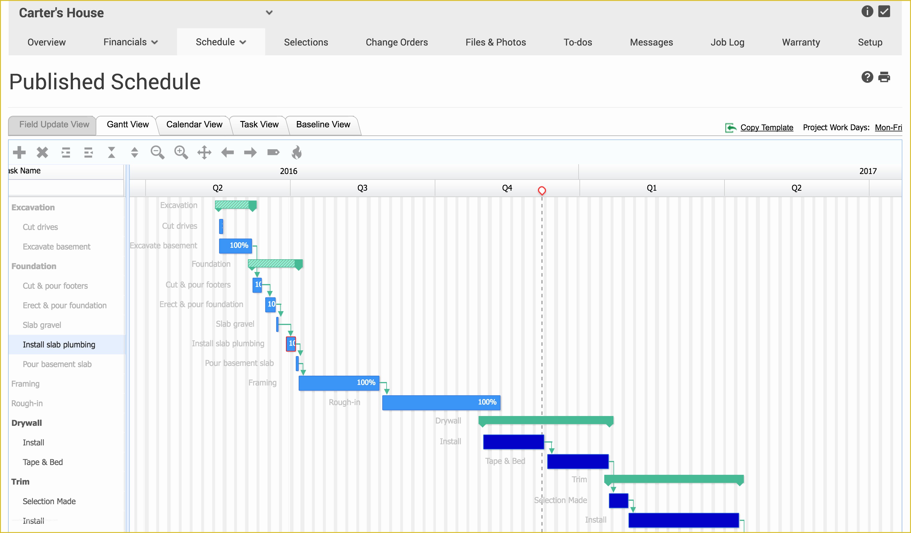 microsoft scheduling software for construction