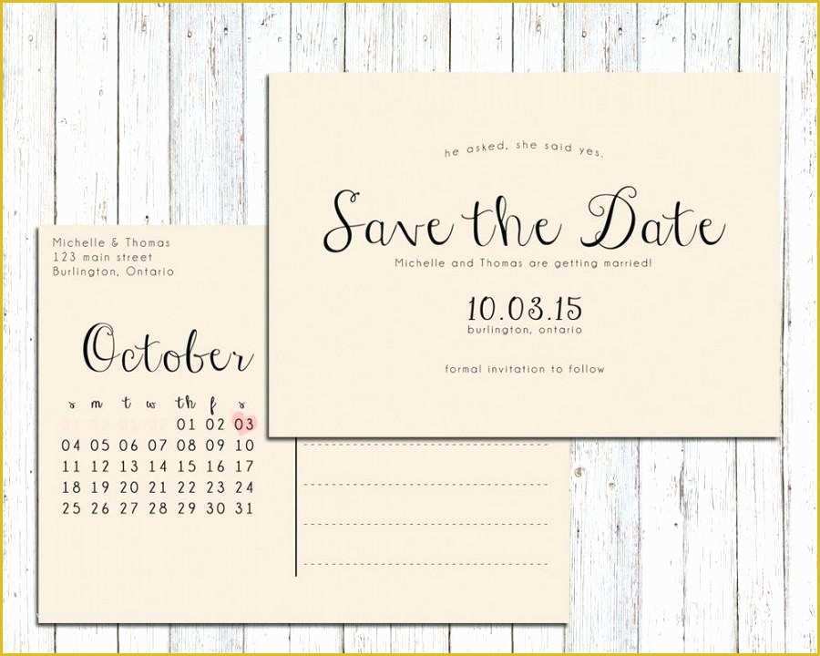 Microsoft Save The Date Templates Free Of Front And Back Postcard 