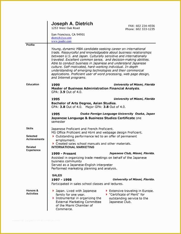 Microsoft Word Free Templates For Resumes Of Resume Templates Microsoft Word