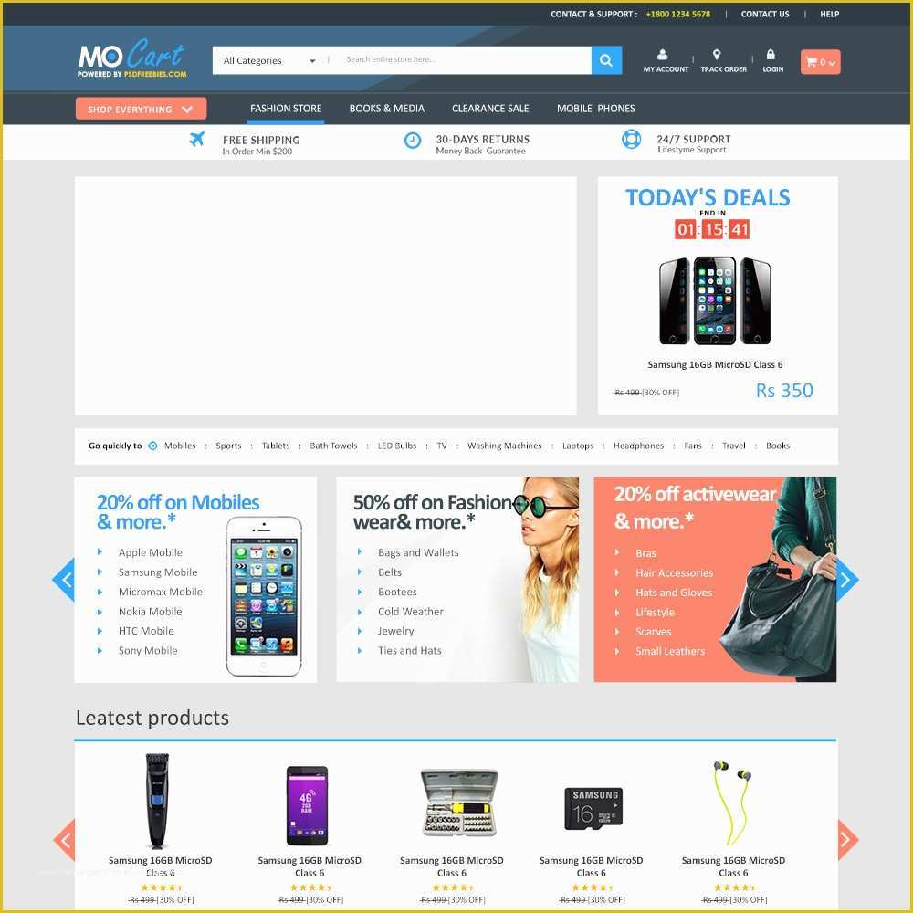  Online Shopping Templates Free Download In PHP Of 12 Free E Merce Psd 