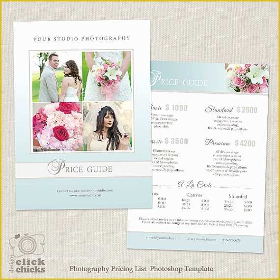  Photography Price List Template Free Download Of Wedding Graphy Package 