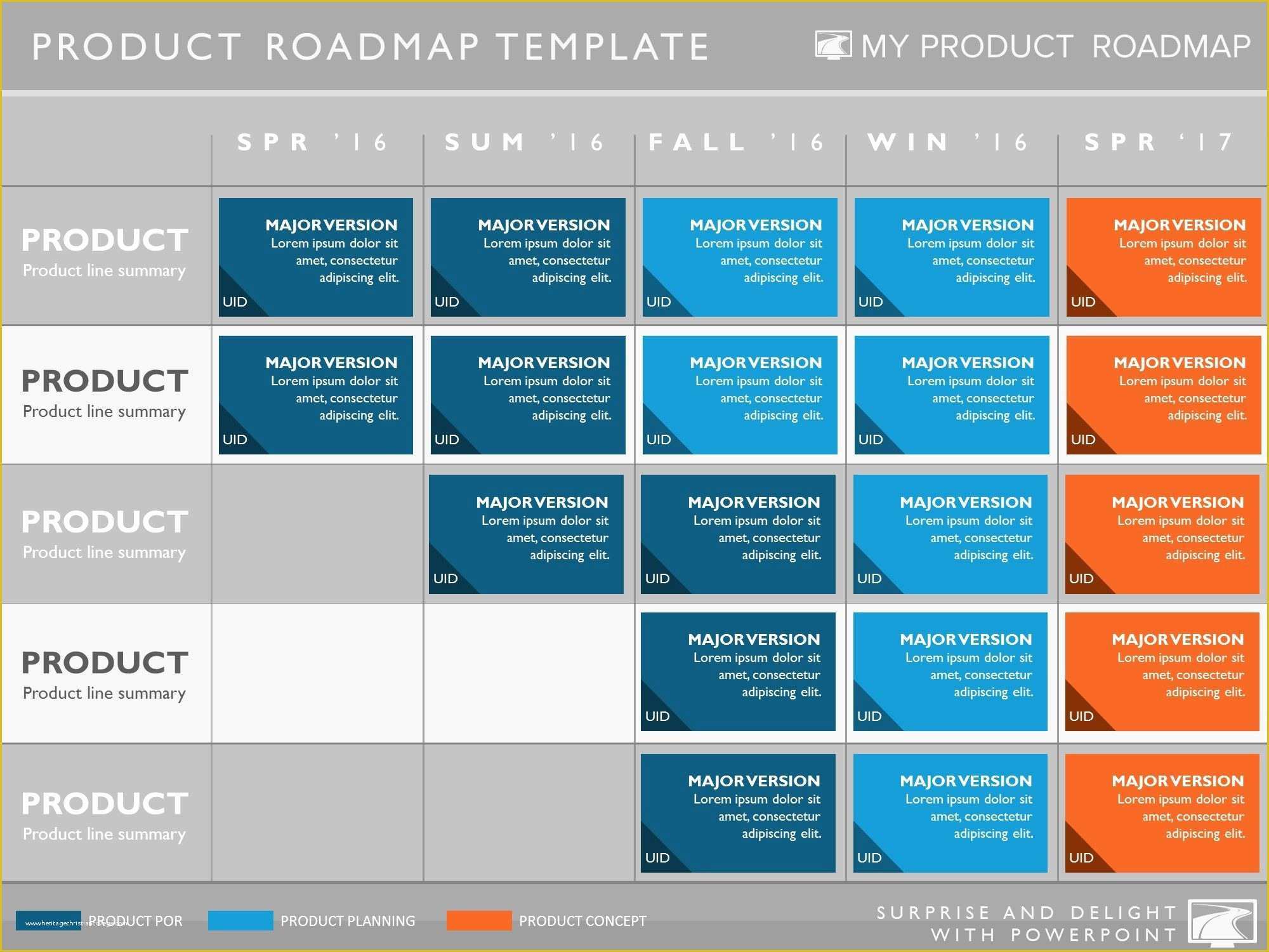 Powerpoint Product Roadmap Project Management Design Templates Images 