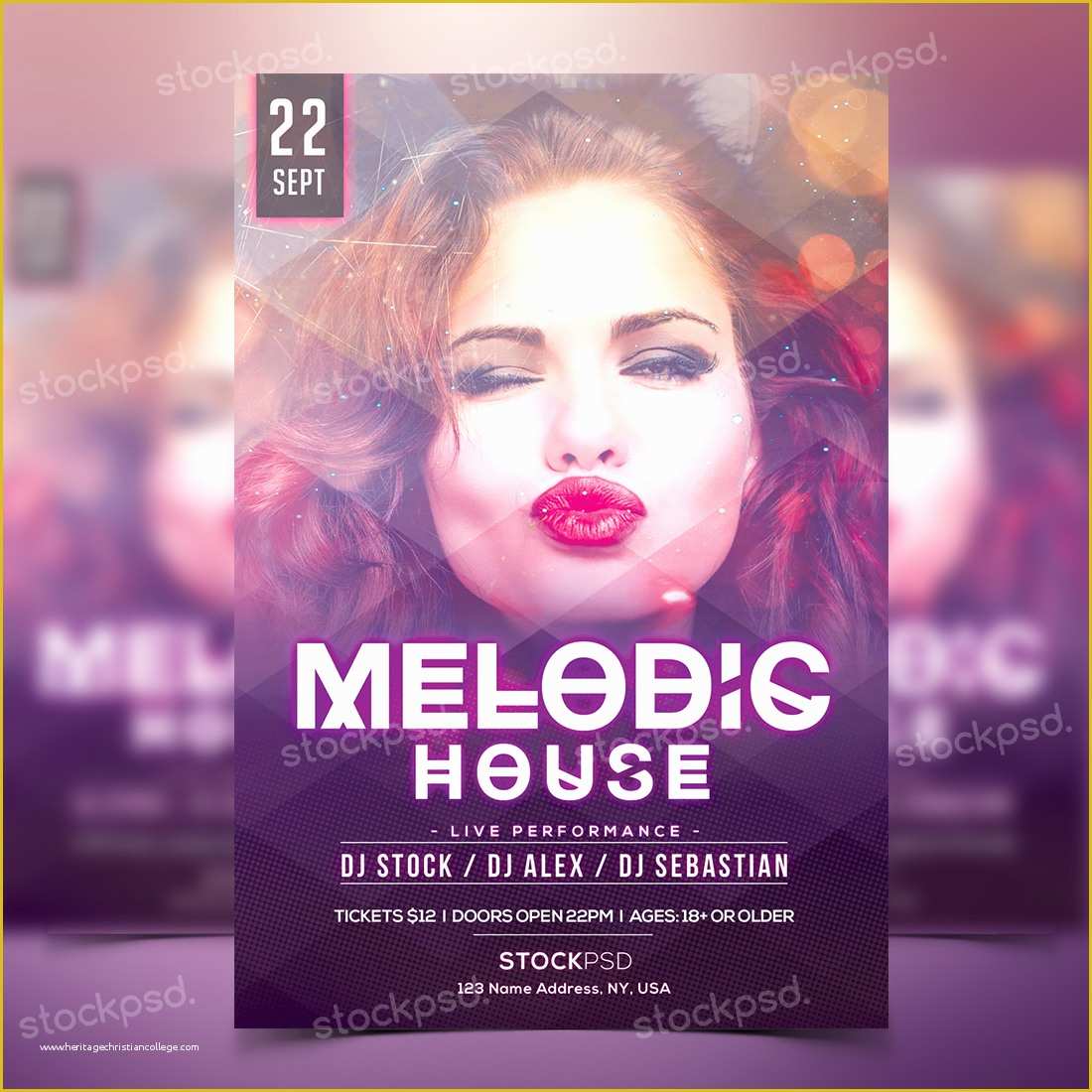 Psd Flyer Templates Free Download Of Download Melodic Houseparty Shop 