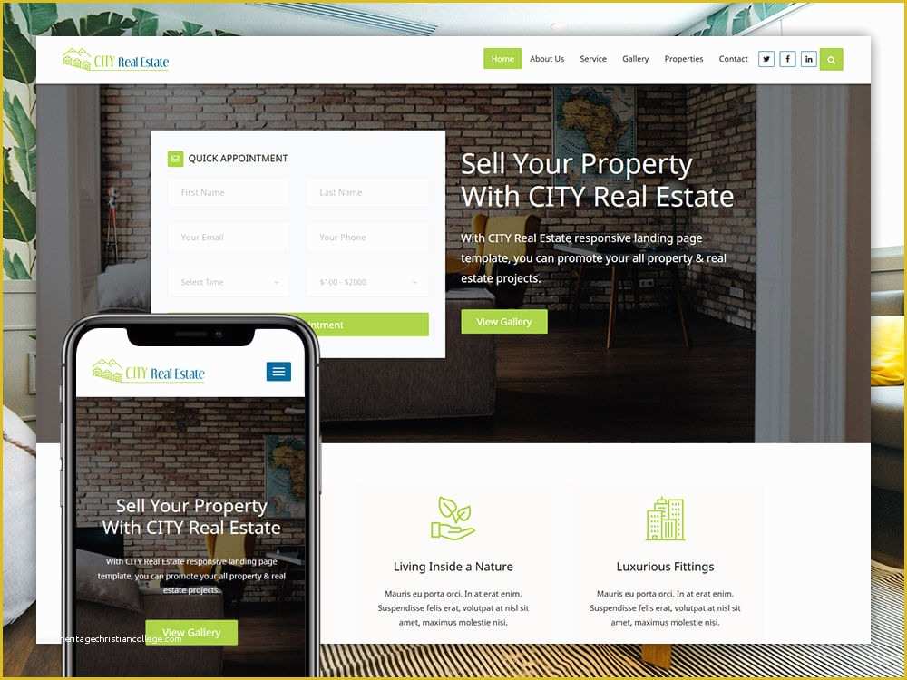 Real Estate Landing Page Template Free Download Of City Free Real Estate Responsive HTML5 Landing Page