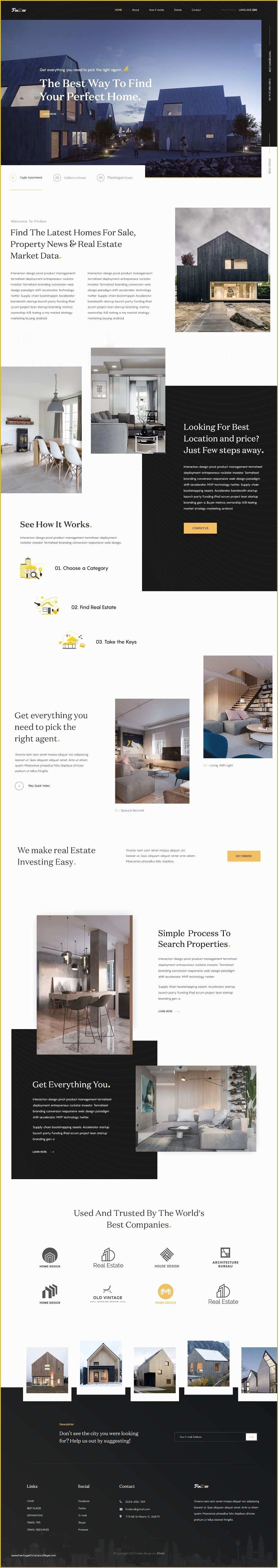  Real Estate Landing Page Template Free Download Of Findeo Free Real 