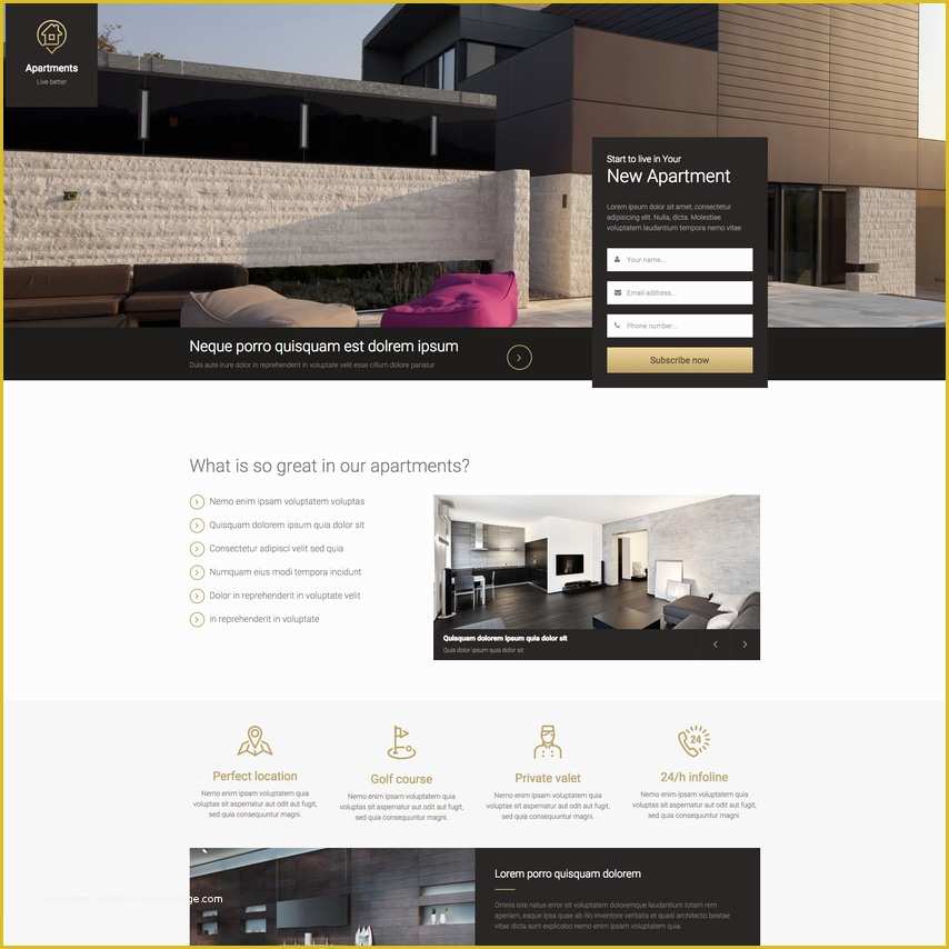  Real Estate Landing Page Template Free Download Of Real Estate Landing 