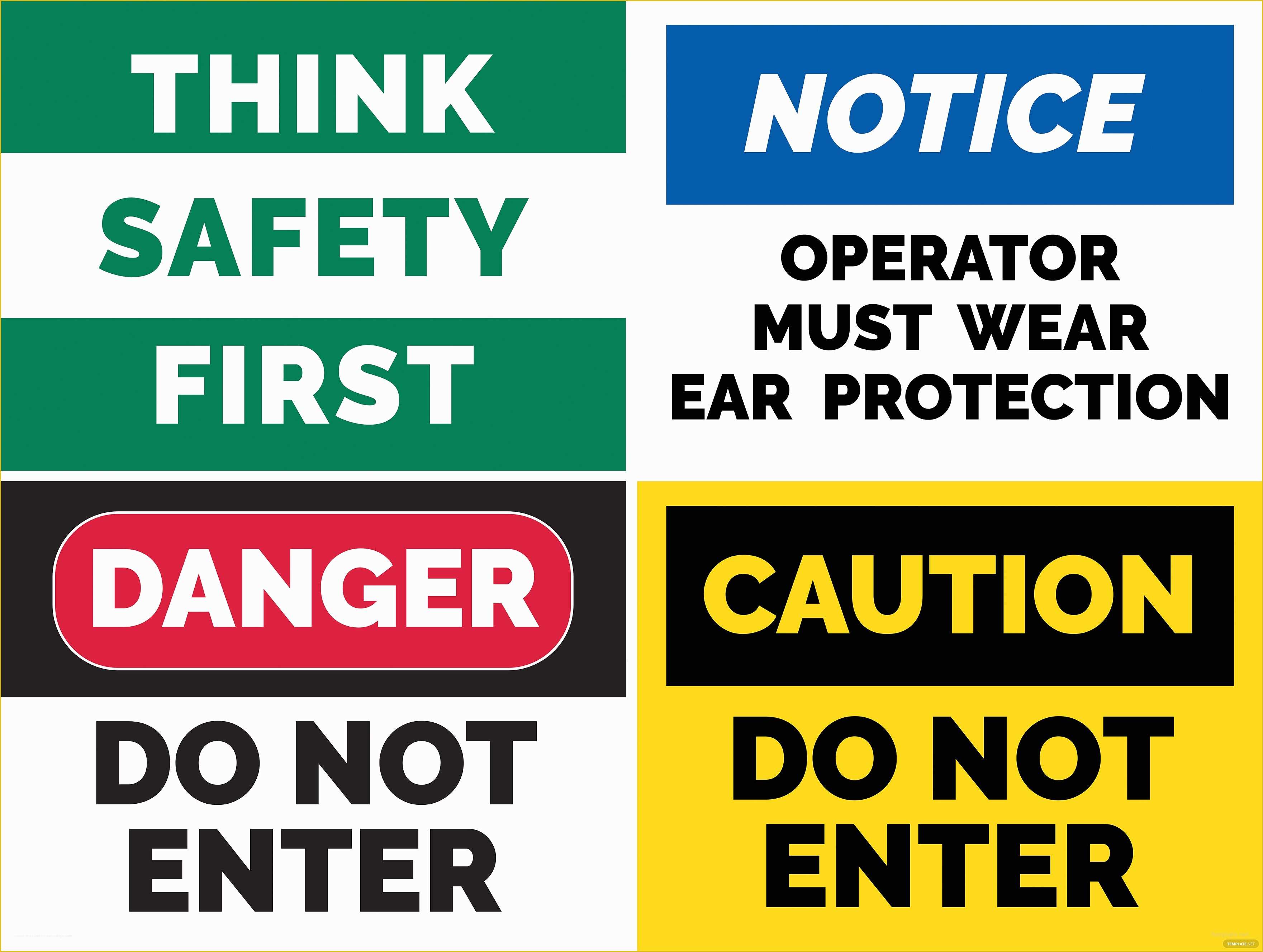 Free Printable Safety Signs Templates Printable World Holiday