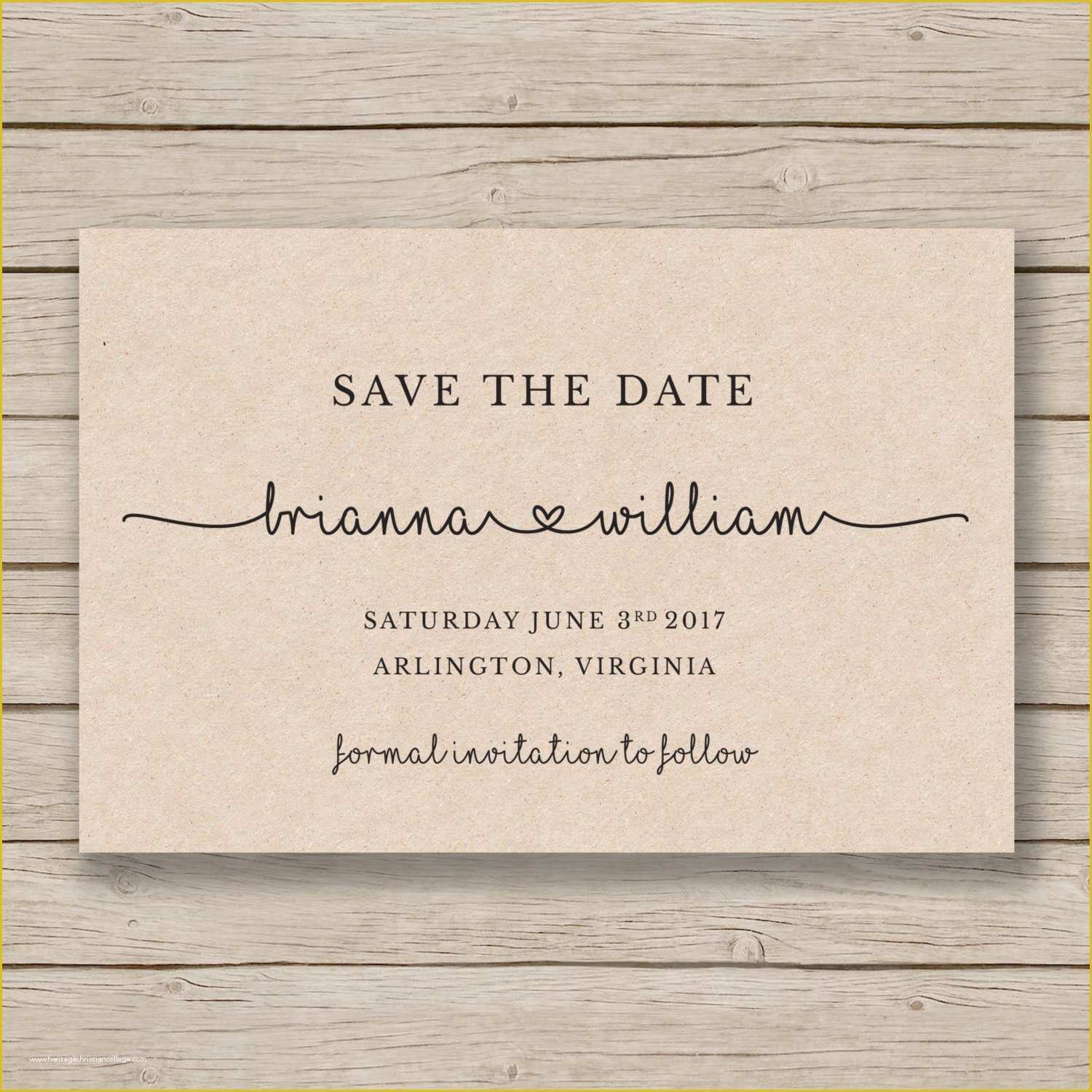 Save The Date Invitation Templates Free Of Save The Date Printable 