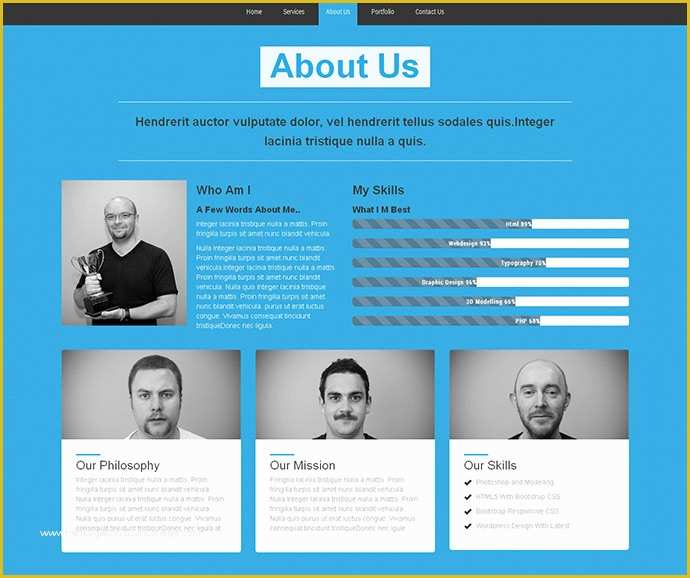 Single Page Portfolio Template Free Download Of 45 Best Bootstrap 