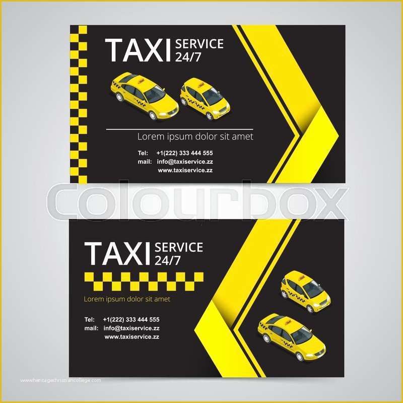 Free Downloadable Taxi Business Card Templates Printable Drumpase