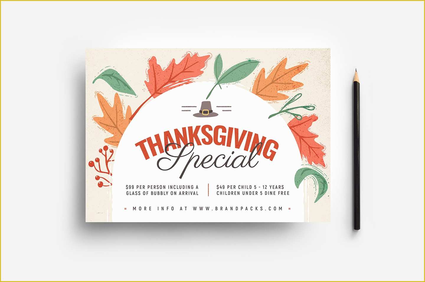 Thanksgiving Flyer Template Free Of Thanksgiving Menu Flyer Template Psd Ai & Vector