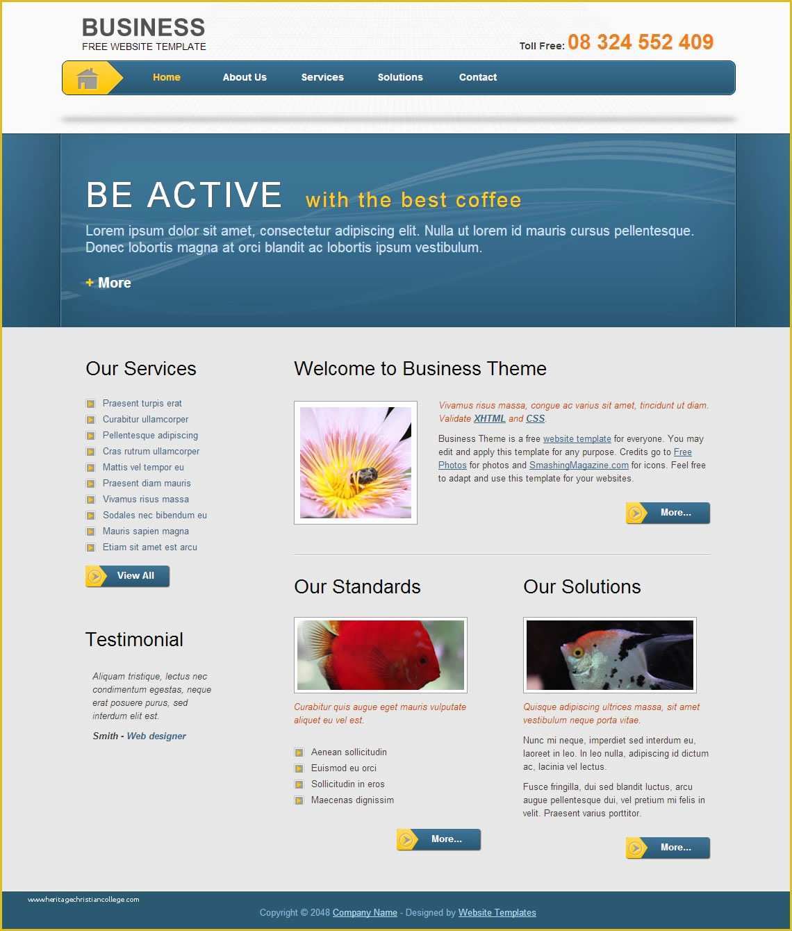 Website Templates Free Download HTML With Css Of Business Template Free 