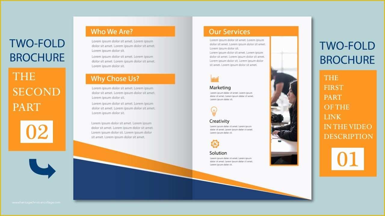 2 Fold Brochure Template Free Download Of Illustrator Tutorial Two Fold Business Brochure