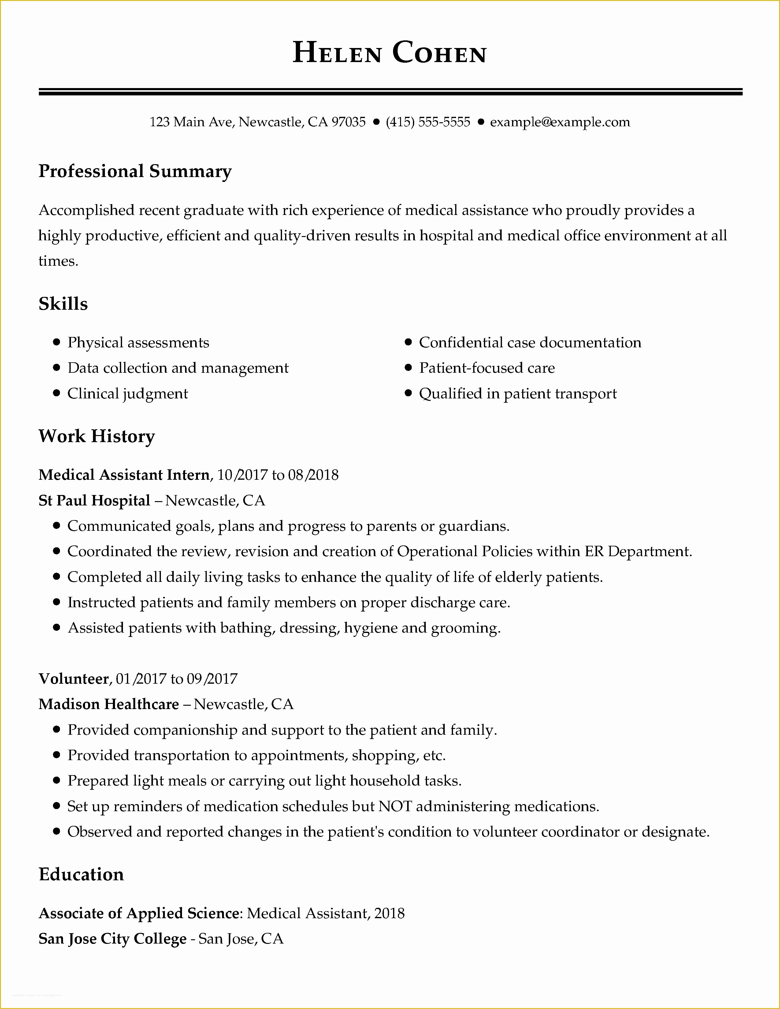 professional summary for teacher resume template