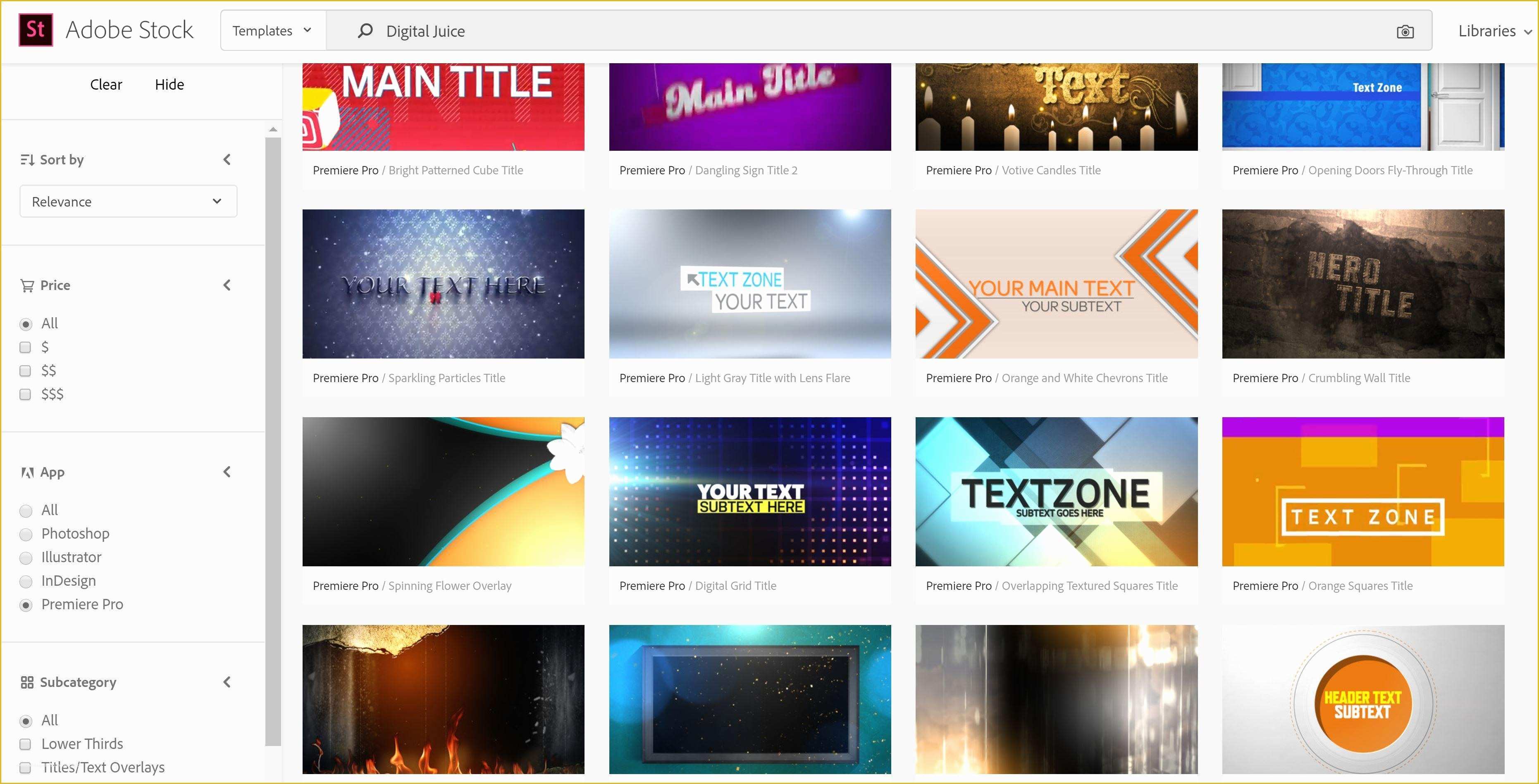 Free Adobe Motion Graphics Templates