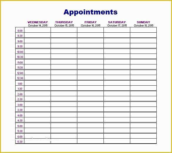 daily schedule pdf template medical office