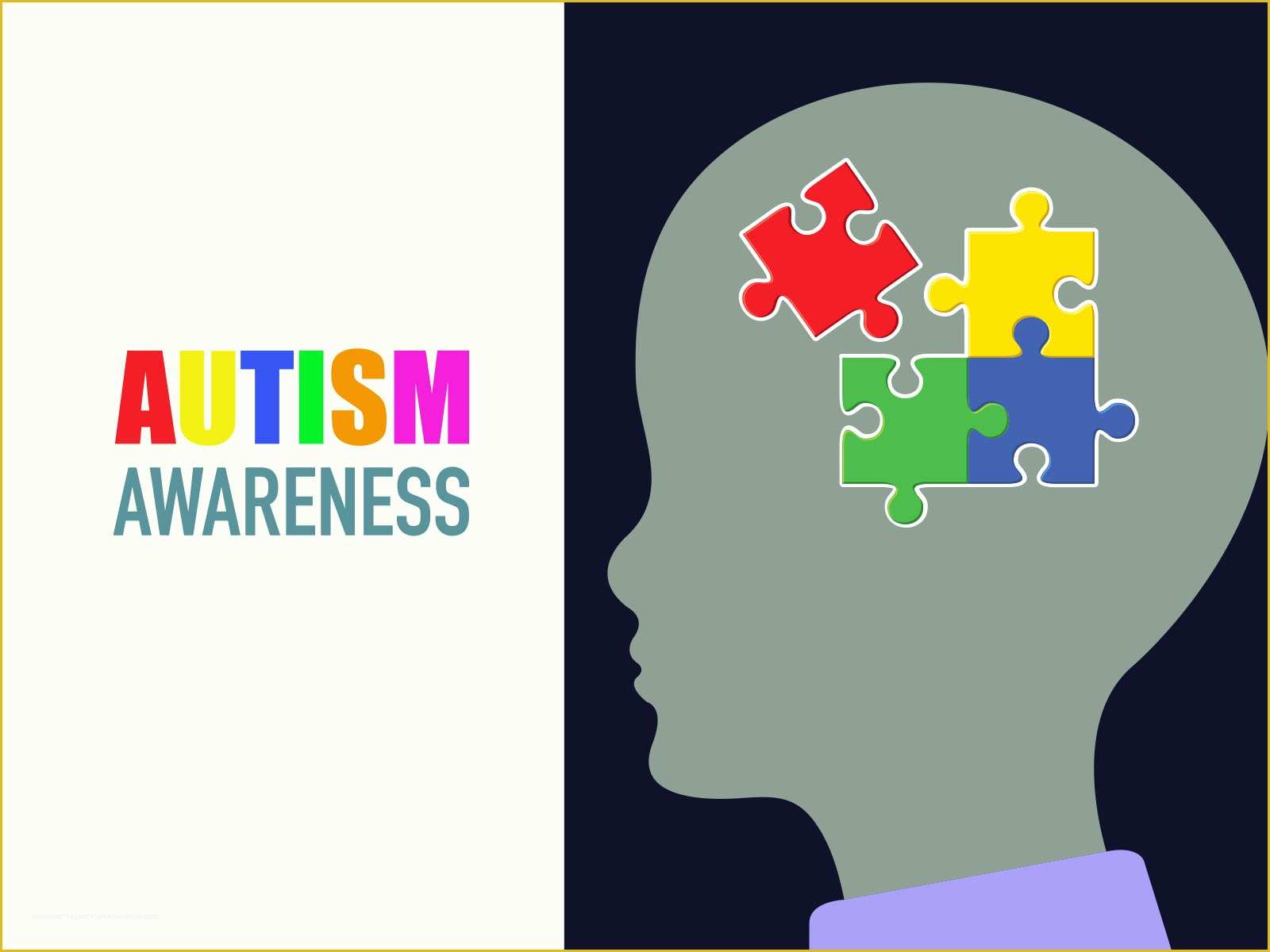 Autism Powerpoint Template Free Download Of Autism Awareness 