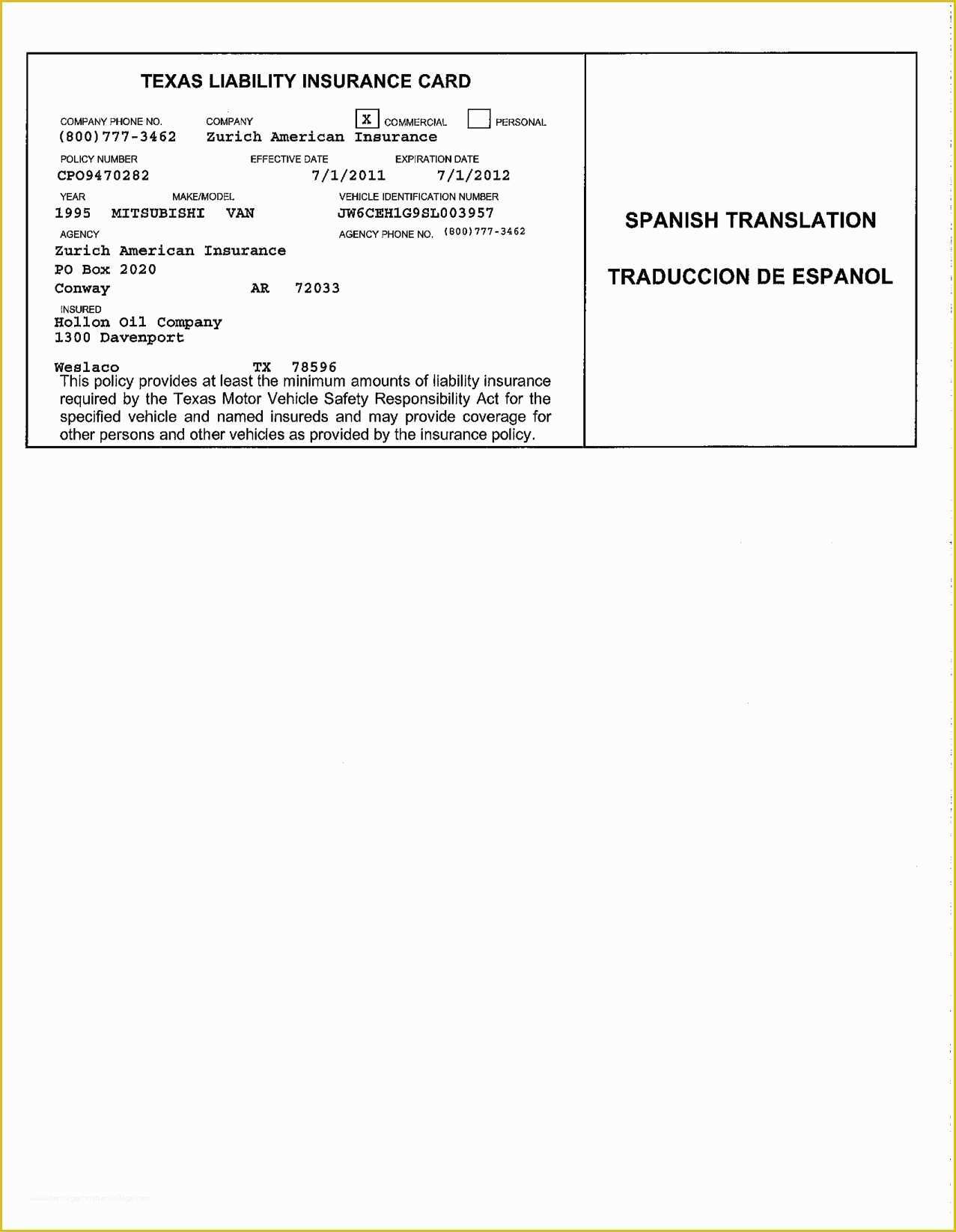  Auto Insurance Card Template Free Download Of Insurance Card Templates 