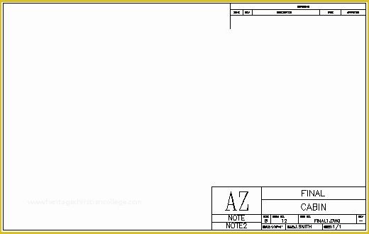 Autocad Drawing Templates Free Download Of Creating A Title Block In