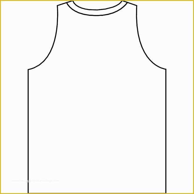 Baseball Jersey Vector Template Free Of Basketball Jersey Outline ...