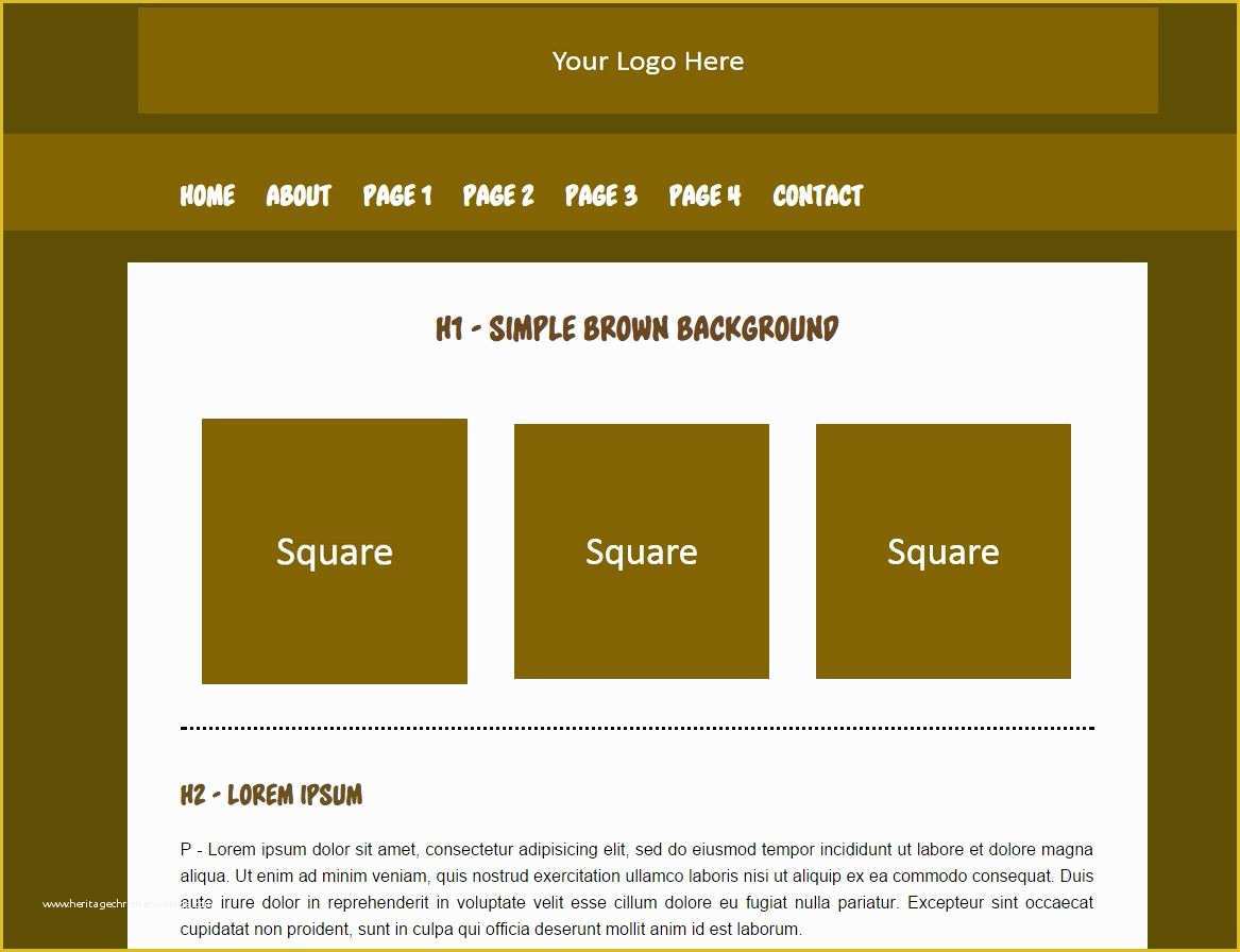 Basic Website Templates Free Download Of Basic HTML Templates 