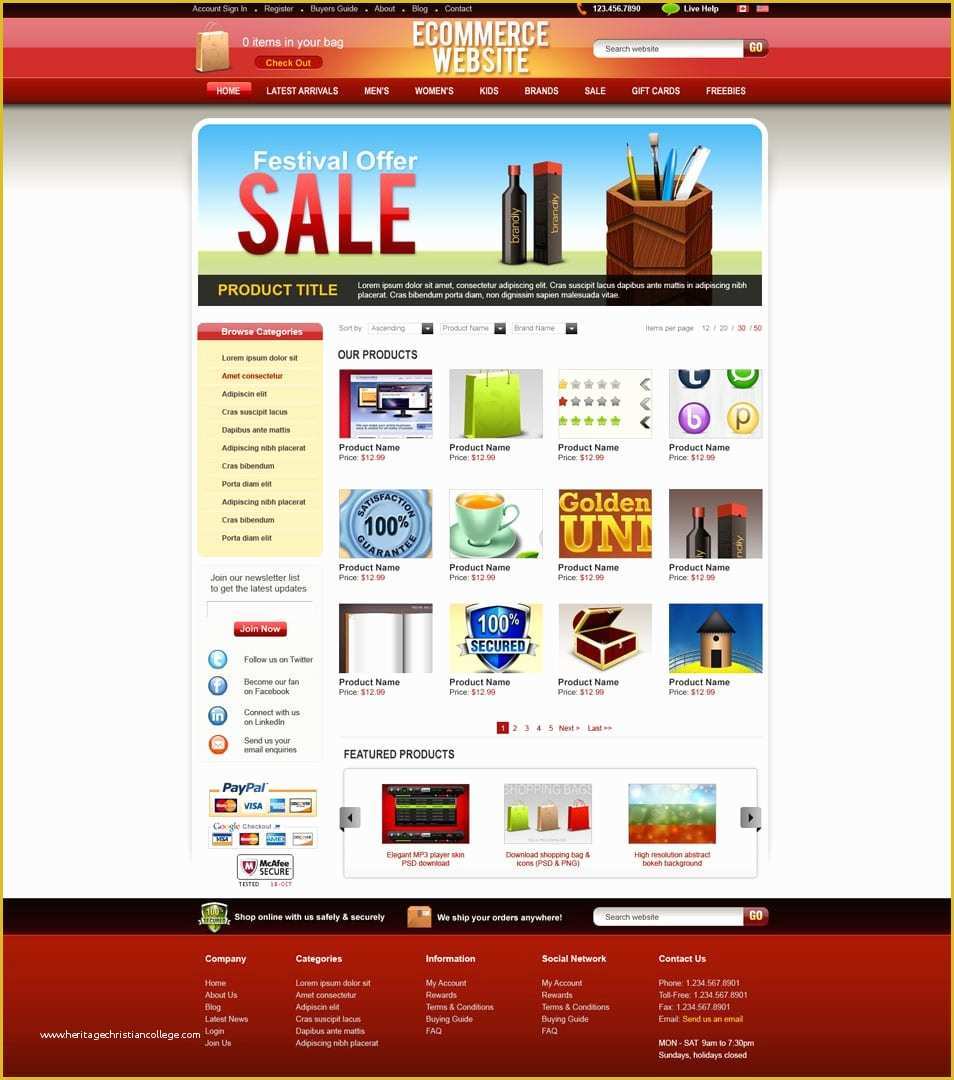 57 Best Ecommerce Website Templates Free Download 