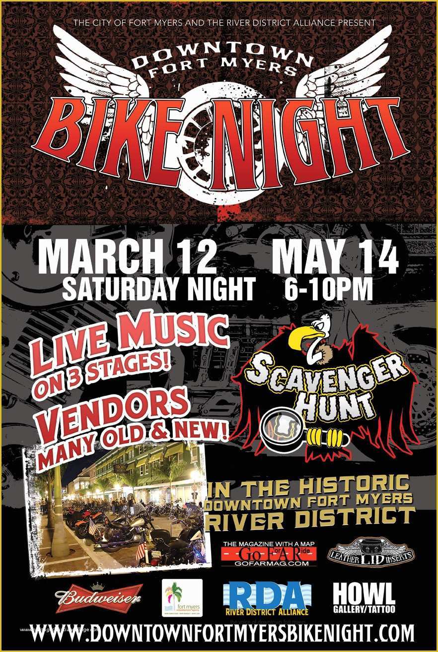 Bike Night Flyer Template Free Of Motorcycle Bike Night Flyer Related ...