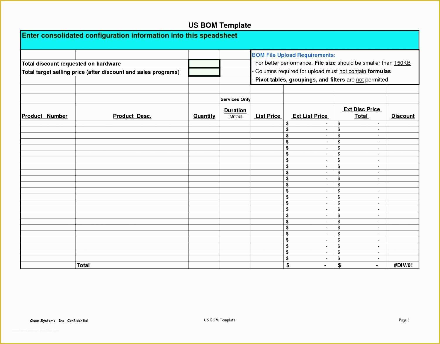 8 Bill Of Material Excel Template Excel Templates Excel Templates Vrogue