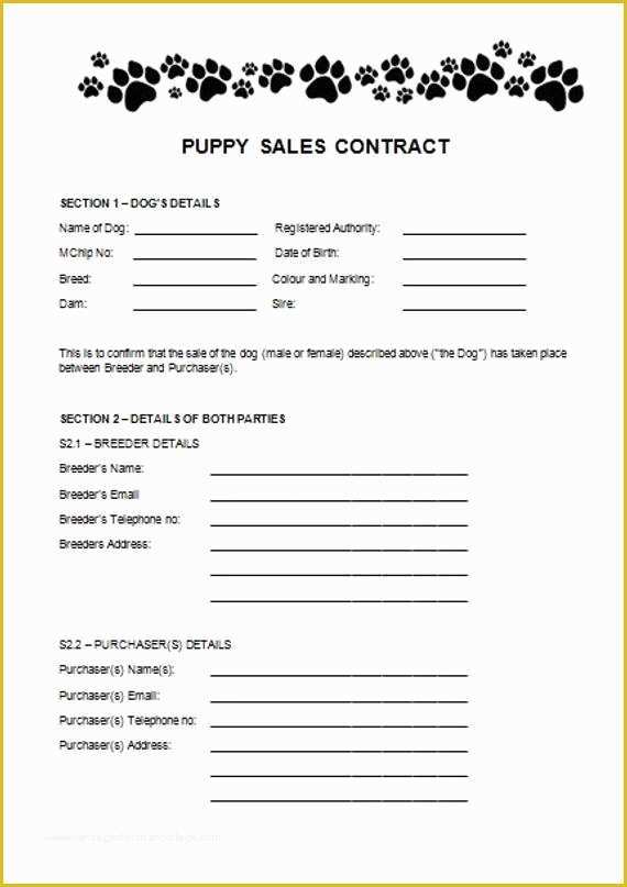 Bill Of Sale Dog Template Free Of Puppy Sales Contracts The Reason Why Everyone Love Puppy