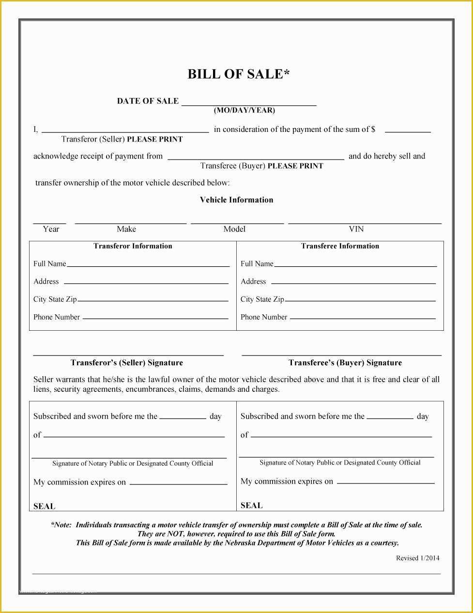 Bill Of Sale Free Template Form Of 45 Fee Printable Bill Of Sale