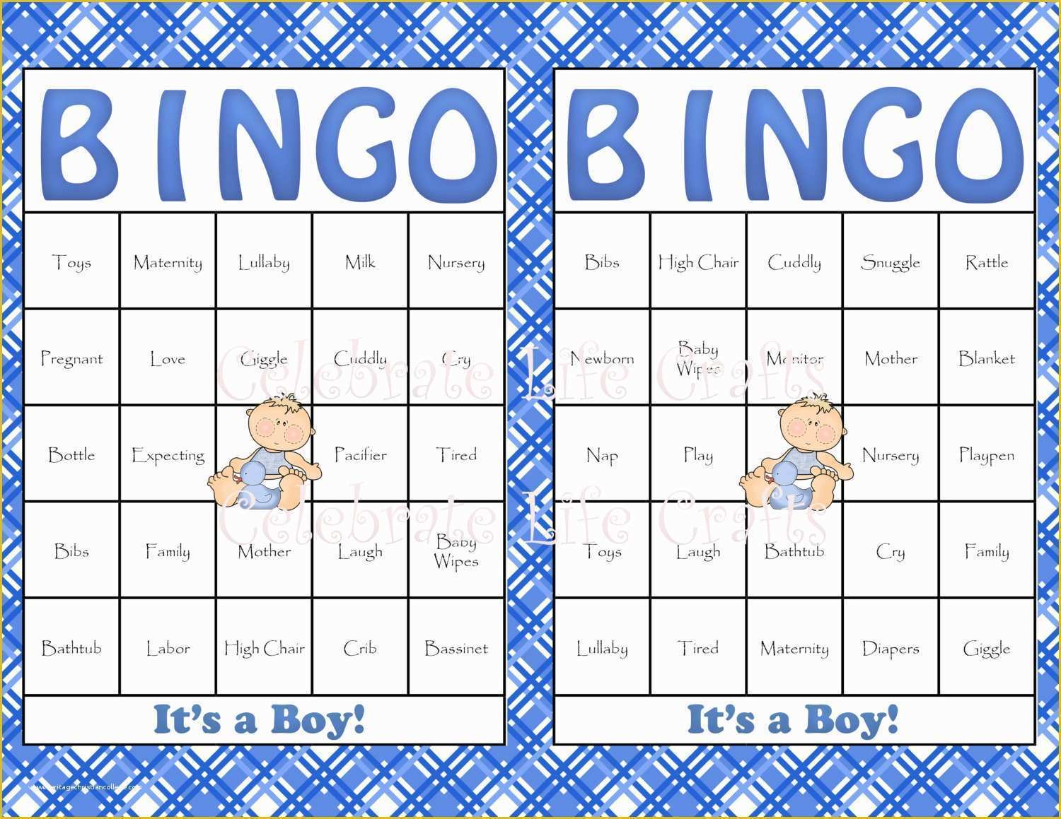 Bingo Card Template Free Of Baby Bingo Template Heritagechristiancollege