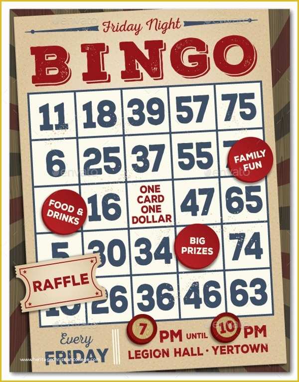 46 Bingo Flyer Template Free Download Heritagechristiancollege
