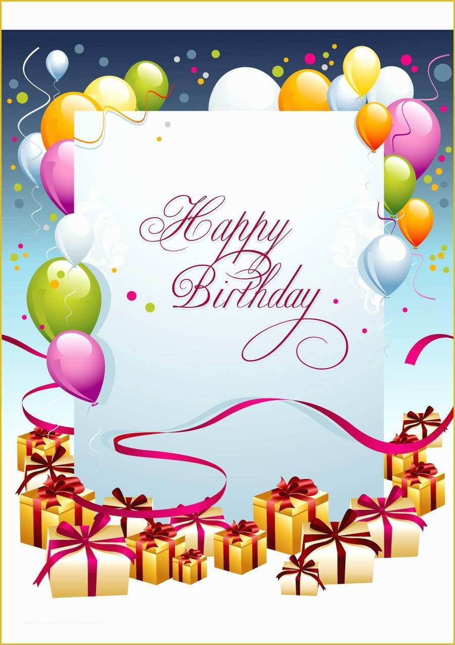 Free Happy Birthday Cards To Print And Color
