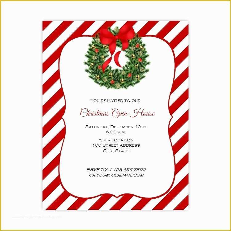 blank christmas invitation template free download