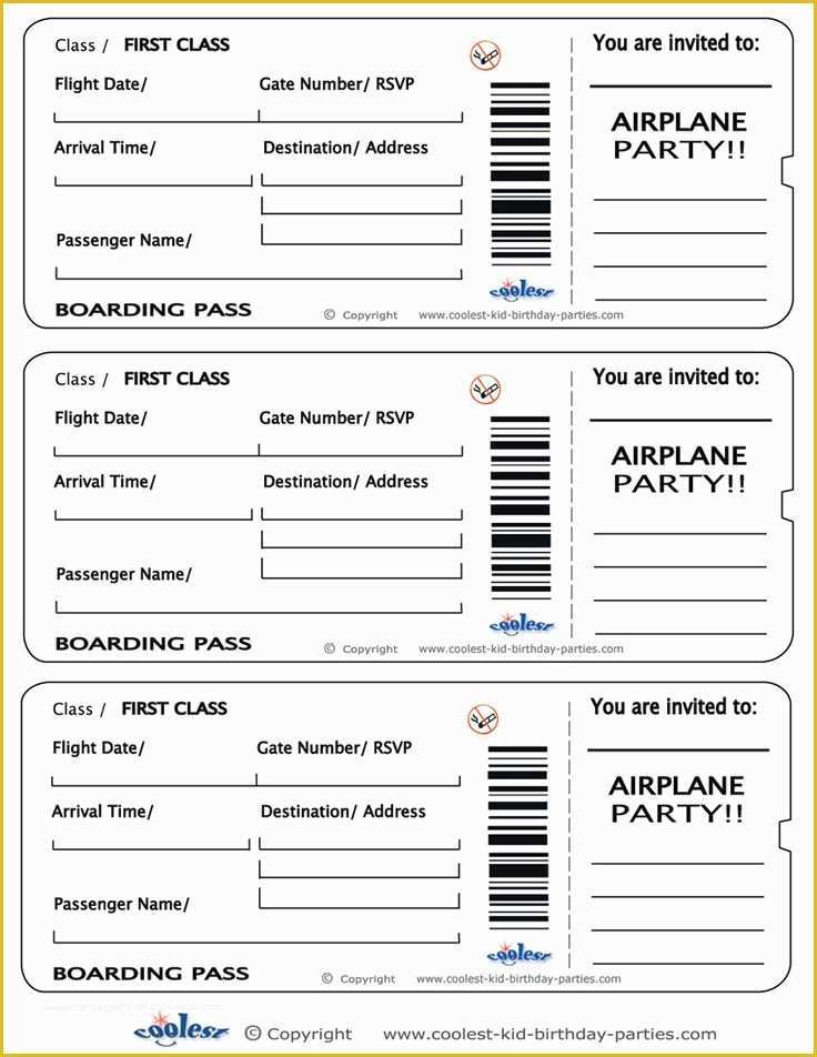 Boarding Pass Invitation Template Free Of Luau Boarding Pass Invitation