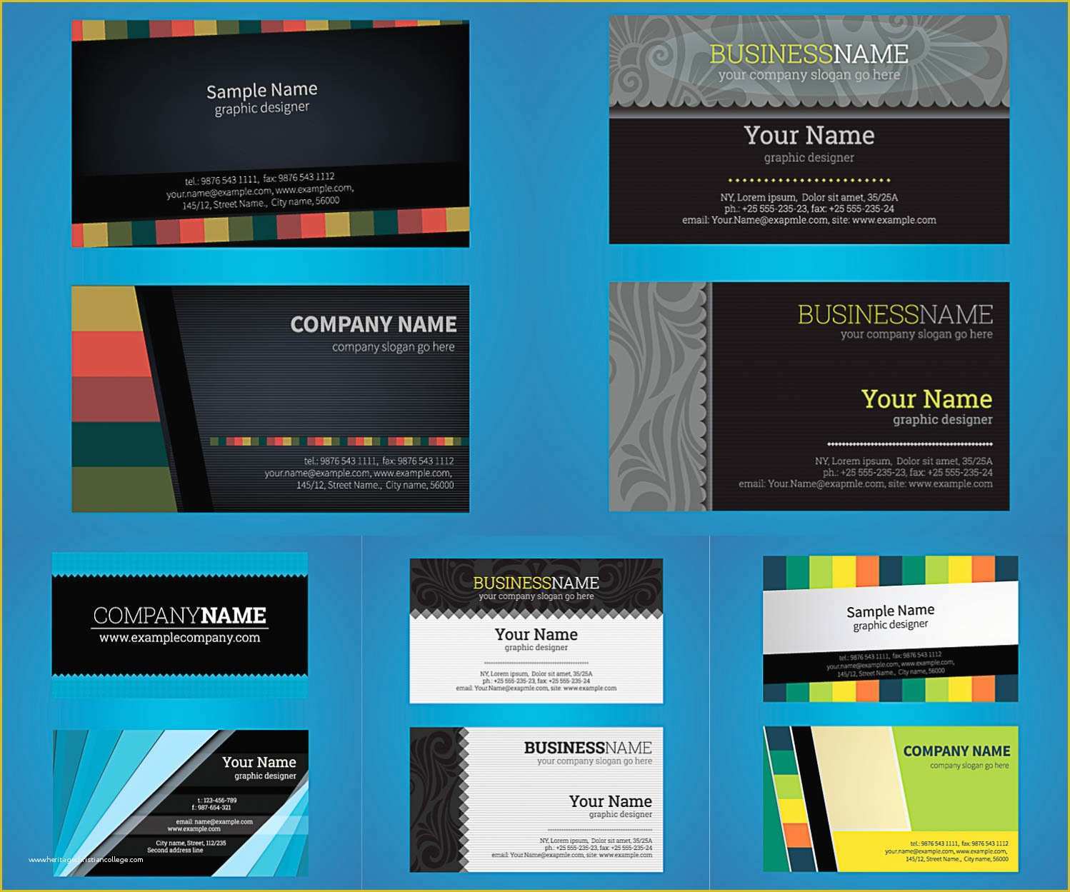 Business Card Template Ai Free Of Business Visiting Card Template Ai 