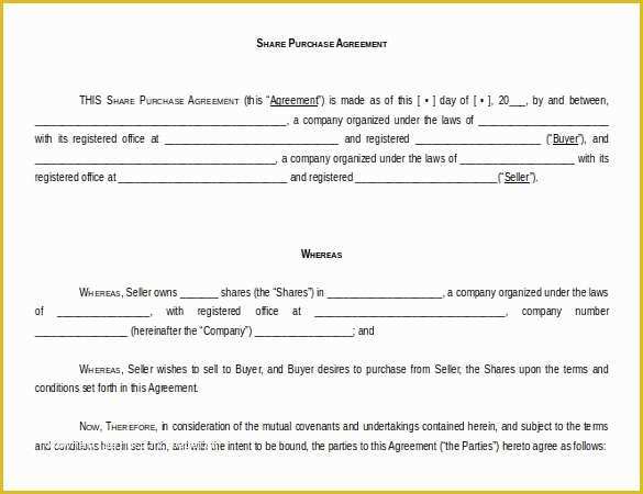 Buyout Agreement Template Free Of 15 Microsoft Word Agreement Templates Free Download