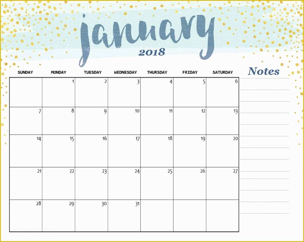 45 Calendar Template Free 2018 | Heritagechristiancollege