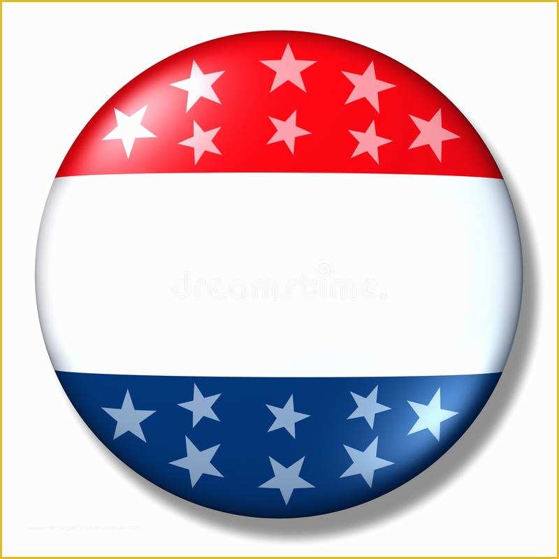 Campaign button Template Free Download Of Vote Badge Blank isolated Patriotic Election Stock