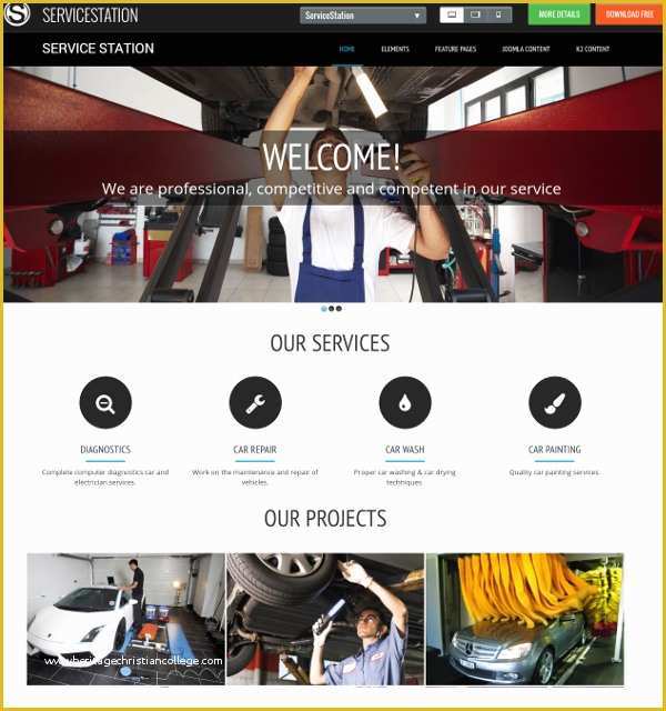 Car Repair Responsive Website Template Free Download Of Car Repair 