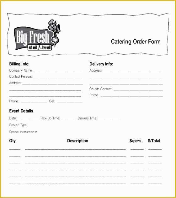Catering form Template Free Of 6 Printable Voting Ballot Template