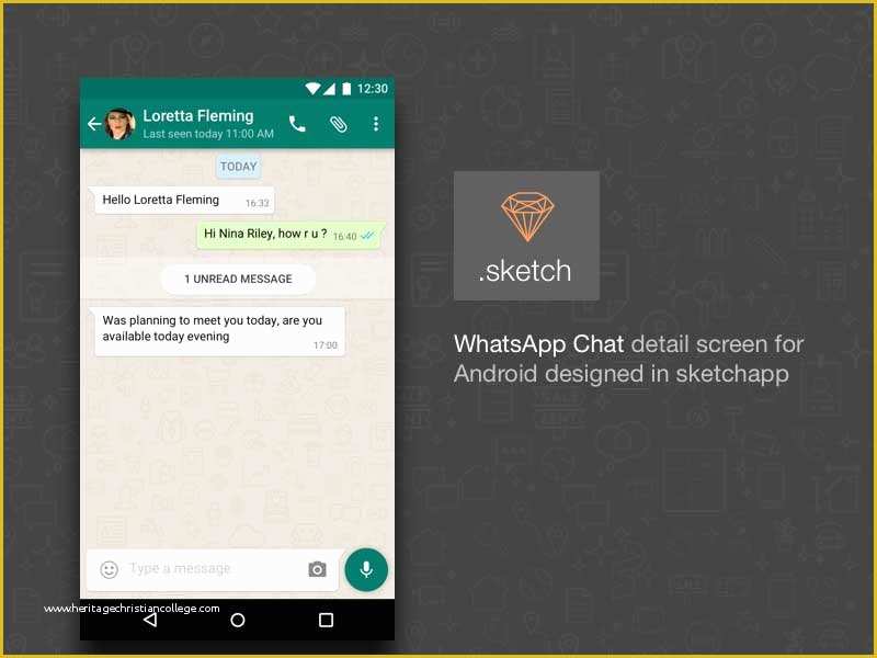 Chatting Website Template Free Download Of Android Whatsapp Chat Ui 