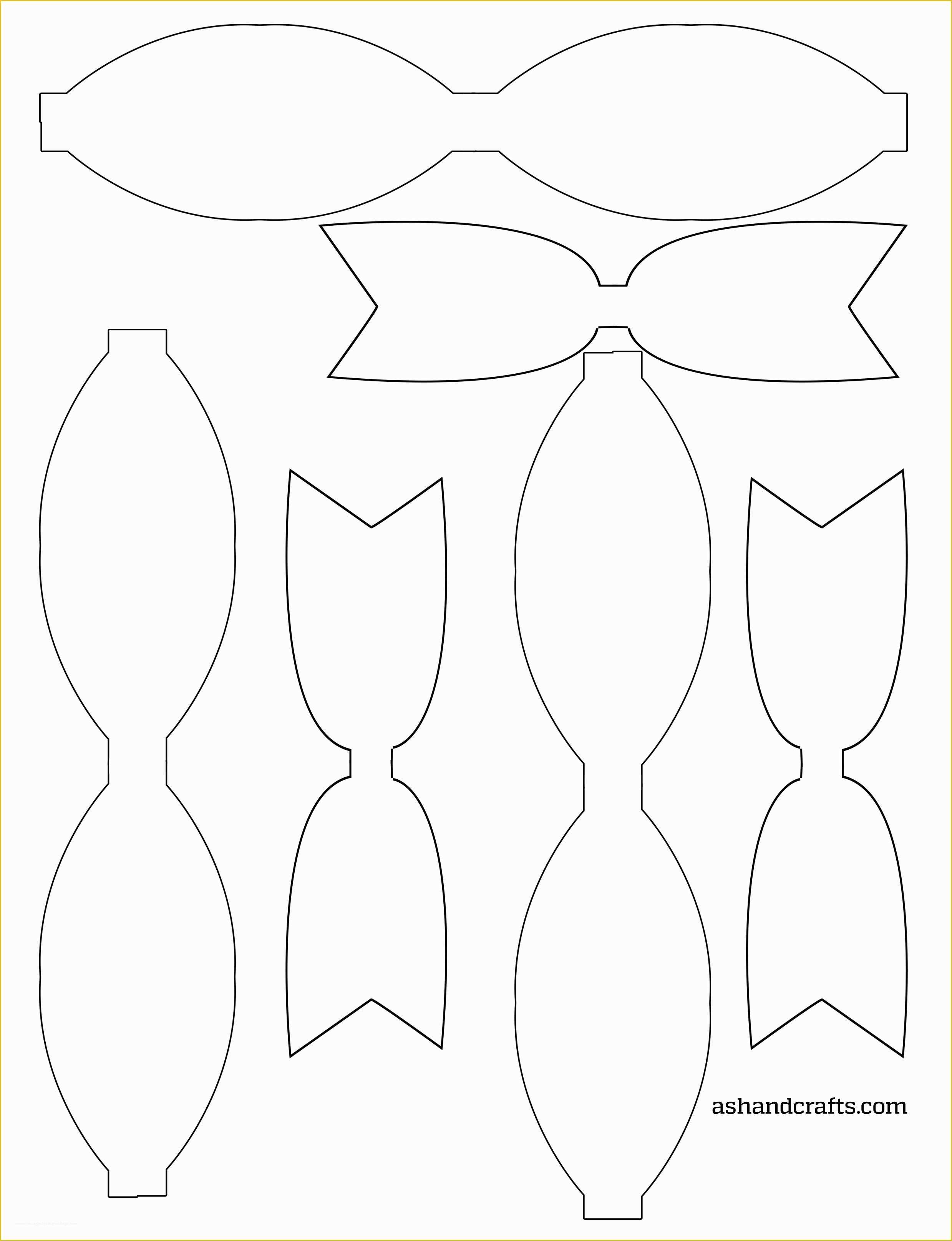 Free Printable Cheer Bow Template
