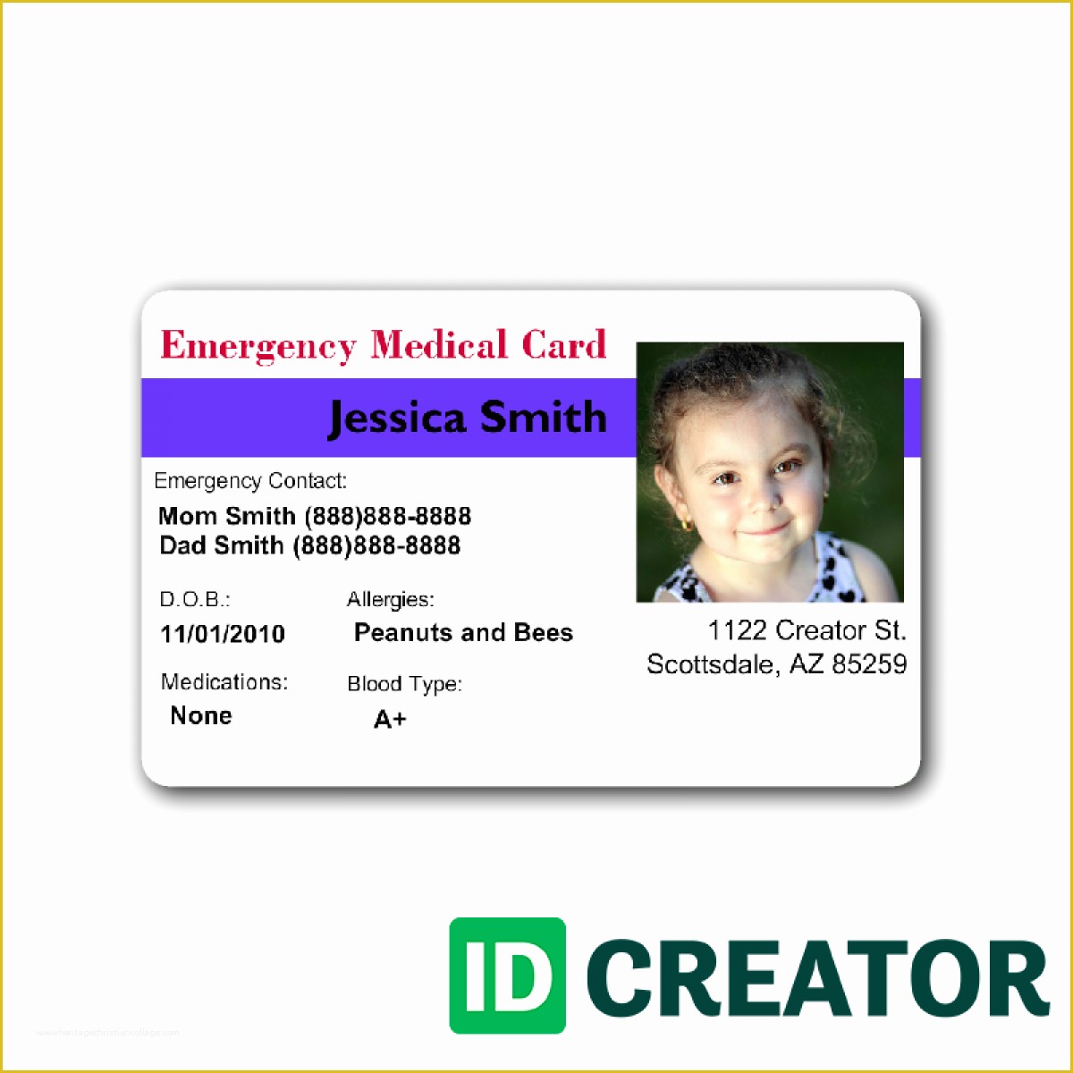 Free Child Id Card Template Luxury Id Cards For Kids Id Card Template