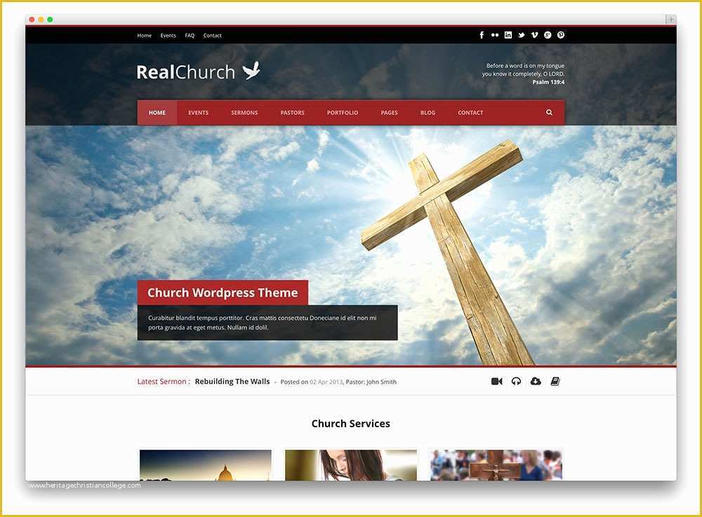 Christian Church Website Templates Free Download Of 15 Beautiful 