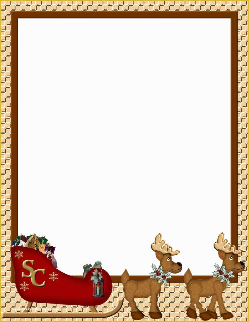 Christmas Border Templates Free Download Of Christmas 1 Free Stationery 