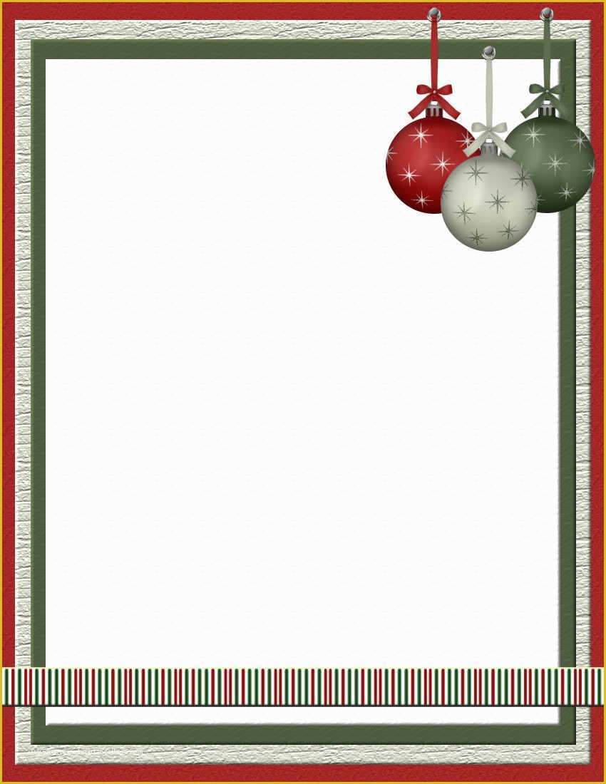 Christmas Border Templates Free Download Of Christmas 2 Free Stationery 